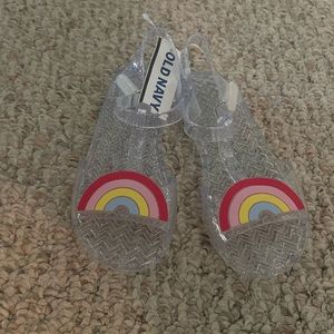 Old navy girls jelly rainbow sandals